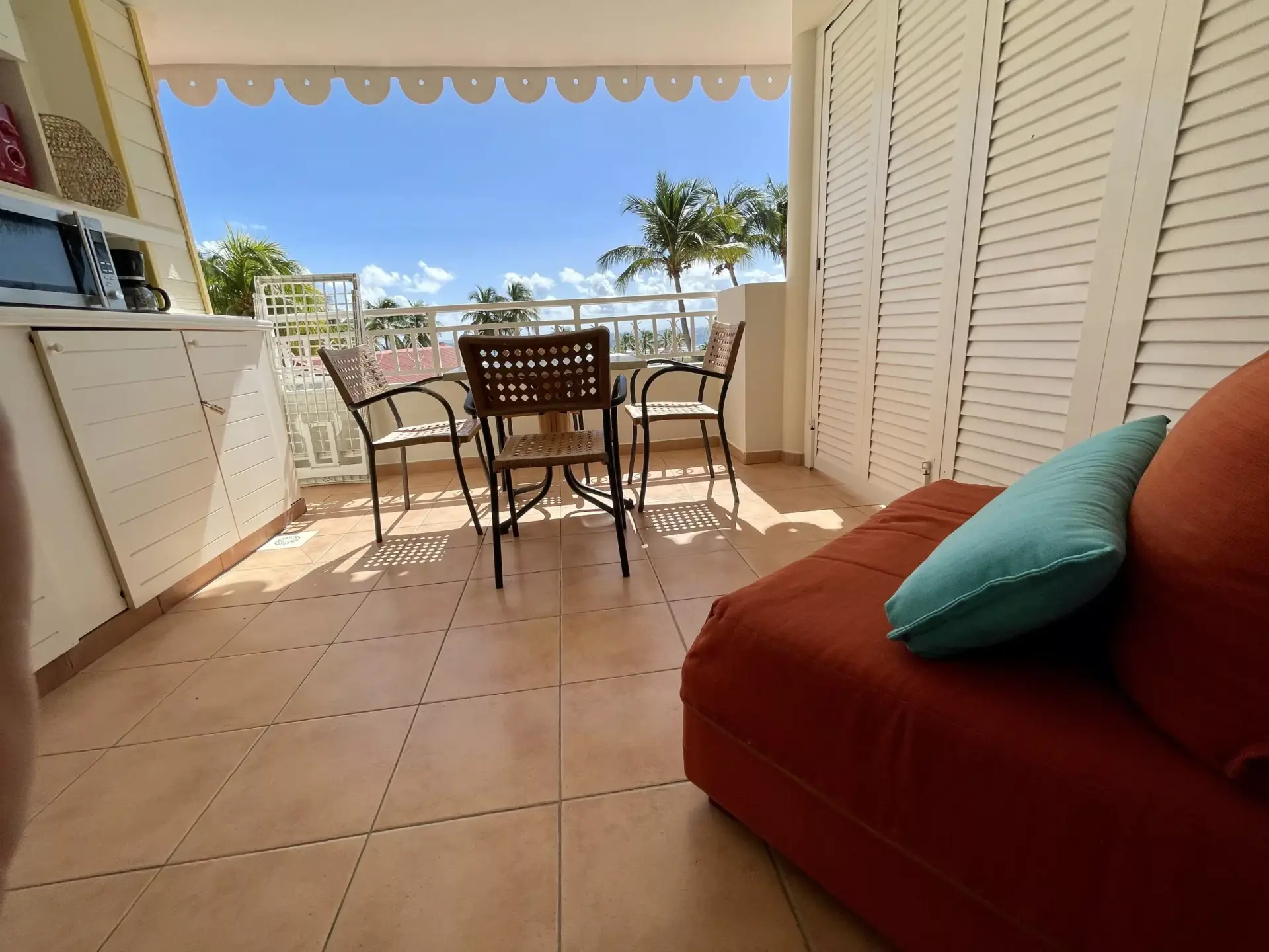 Barbadine 1010 - Vue de la chauffeuse du balcon