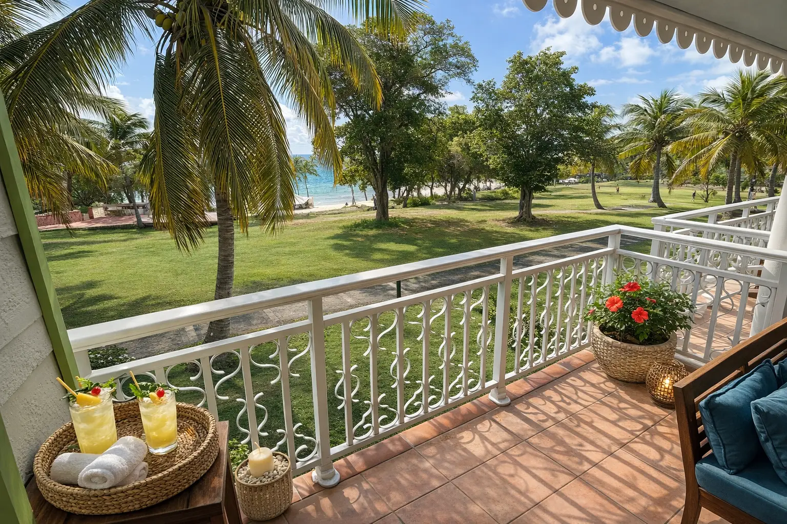 1311 Vue balcon vers plage